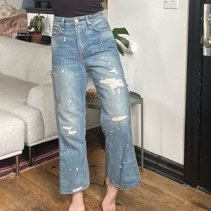 Rag & Bone High Rise Wide Leg Jeans